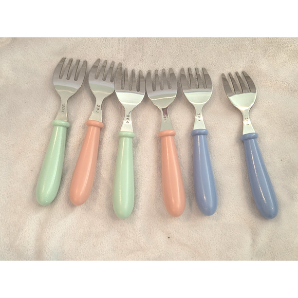 6 Pieces Toddler Utensils Kids Silverware Stainless Steel Toddler Forks and S... - Picture 2 of 2